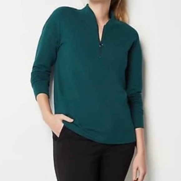 J. Jill fit 1/4 zip pullover soft sweatshirt - Picture 1 of 10